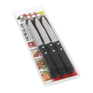 Set coltelli bistecca Marietti 1860 28RBV6N RIVETTATA Lama dentata Ner