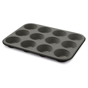 Stampo Guardini 09912HE HAPPY HOUR 12 Muffin Nero e Grigio