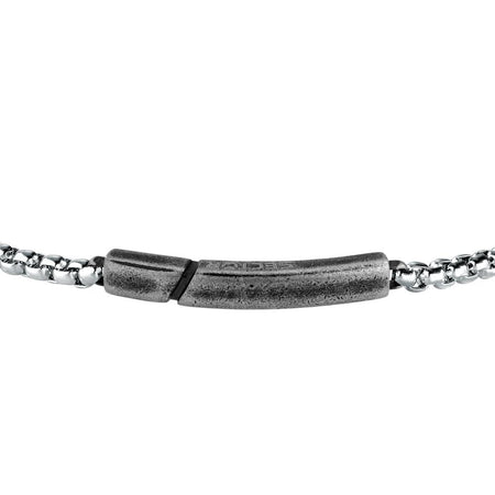 Bracciale SECTOR uomo Basic acciaio / tag vintage