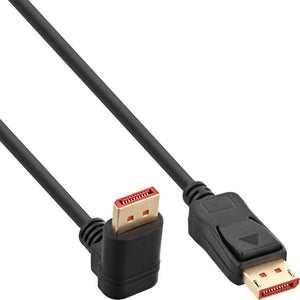 Cavo Audio/Video DisplayPort 1.4 8K M/M Angolato 90° 3 metri Nero