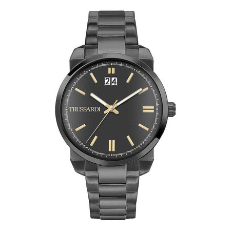 Orologio TRUSSARDI uomo T-city data acciaio brunito