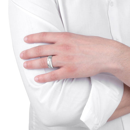 Anello SECTOR uomo Row acciaio