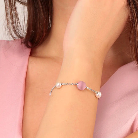 Bracciale MORELLATO donna Gemma perla Arg. 925 / rosa
