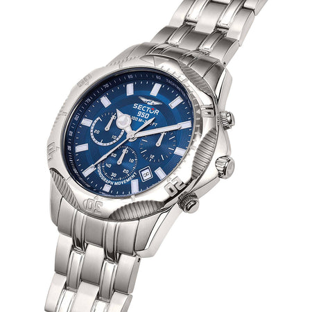 Orologio SECTOR uomo 950 cronografo acciaio / blu