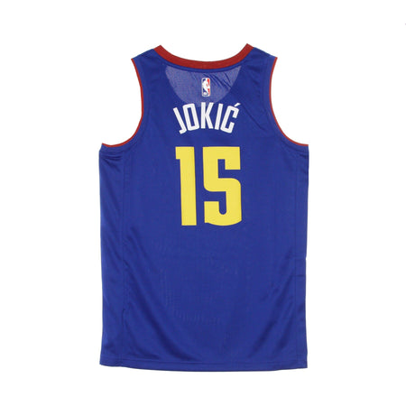 JORDAN NBA Canotta Basket Uomo Nba Swingman Jersey Jordan Statement Edition 2020 No 15 Nikola Jokic Dennug Rush Blue/team Crimson da uomo