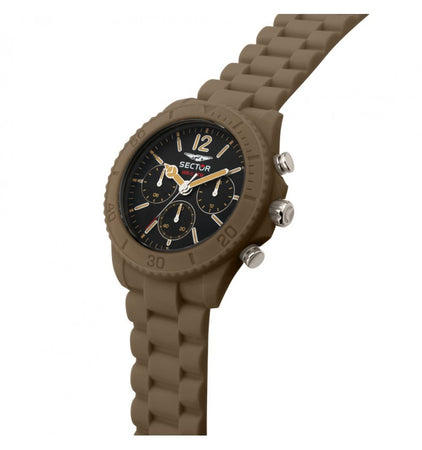 Orologio SECTOR uomo Diver 42 mm multi gomma marrone / nero