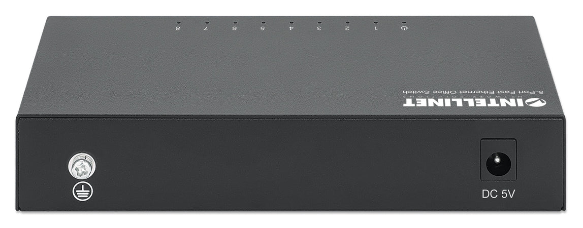 Switch Hub Ethernet 10/100Mbps 8 Porte Desktop in Metallo