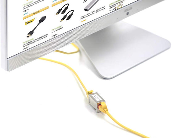 Accoppiatore RJ45 Cat6 8P8C Femmina/ Femmina, FTP, Silver