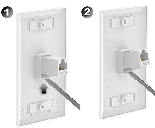 Accoppiatore RJ45 F/F UTP Cat6 Keystone Bianco