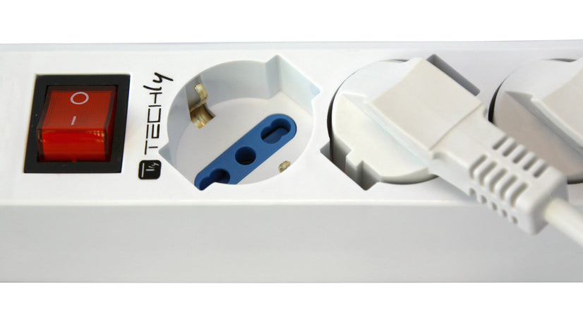 Multipresa 5 Posti Italiana Bipasso / Schuko Spina Angolata