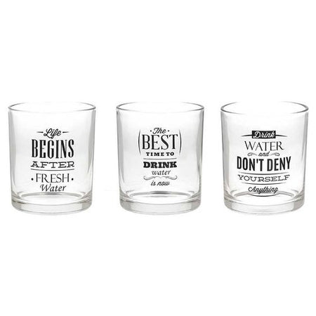 TOGNANA Set bicchieri Acqua 3pz LET\'S PARTY Trasparente D. 8 x h. 9 cm 300mL