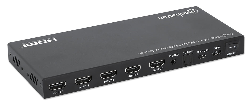 Switch Multiviewer HDMI 4K@30Hz 4x1 Nero
