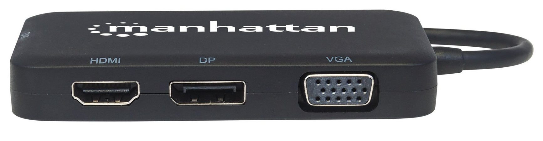 Adattatore Convertitore USB-C&trade 4 in 1 a DP/HDMI/DVI/VGA Nero