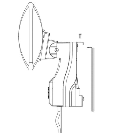 Stufetta da Parete al Quarzo per Interno Esterno IP24 2400W