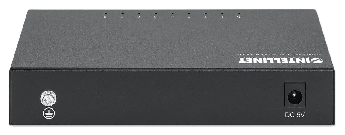 Switch Hub Ethernet 10/100Mbps 8 Porte Desktop in Metallo