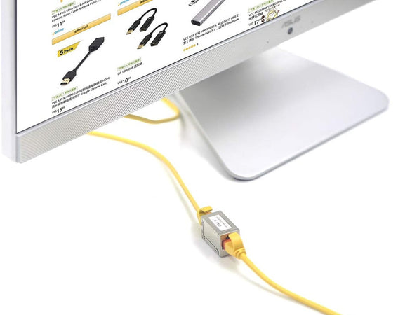 Accoppiatore RJ45 Cat6 8P8C Femmina/ Femmina, FTP, Silver