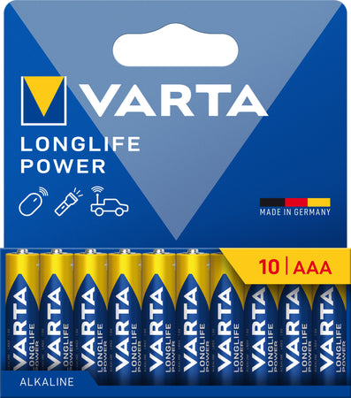 Confezione 10 Batterie Varta Longlife Power Stilo AA
