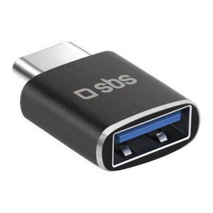Connettore telefono Sbs TEADAPTTCUSB USB C to USB Black