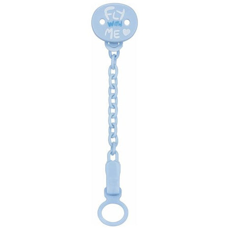 Porta succhietto Chicco 00004084210000 Clip con Catenella Azzurro
