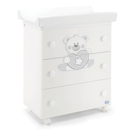 Bagnetto fasciatoio Pali 0533Miki MIKI 3 cassetti Bianco