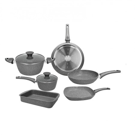 Batteria 8 pezzi pure roq gr.opaco alluminio grigio wr79108proq