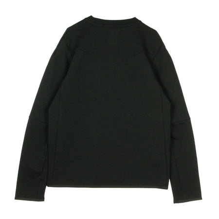 Nike Felpa Leggera Girocollo Uomo Sportswear Tech Fleece Black/black da uomo