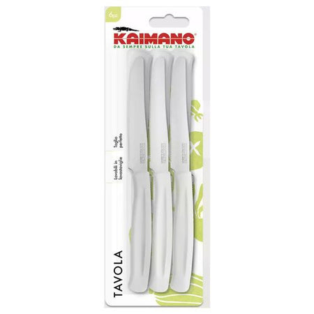 Set coltelli Kaimano 1023401 DINAMIK Lama seghettata Bianco