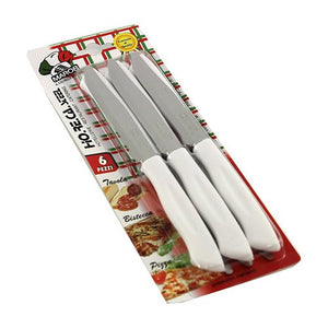 Set coltelli bistecca Marietti 1860 28HB06B HO.RE.CA Lama dentata Bian