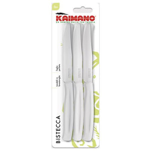 Set coltelli bistecca Kaimano 1023409 DINAMIK Lama denti fini Bianco