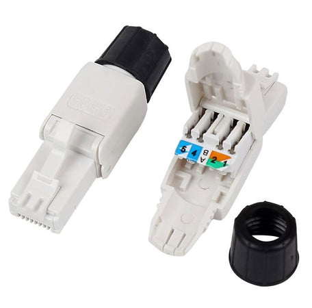 Plug Cat.6A RJ45 UTP Toolless con Copriconnettore