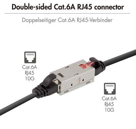 Accoppiatore Cat.6A 10G RJ45 STP
