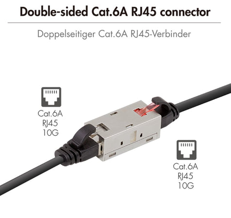Accoppiatore Cat.6A 10G RJ45 STP