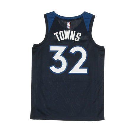 NIKE NBA Canotta Basket Uomo Nba Swingman Jersey Icon Edition 2020 No 32 Karl-anthony Towns Mintim College Navy da uomo