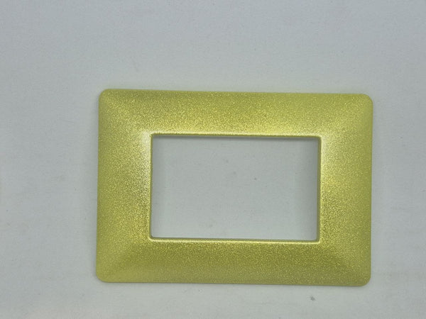 PLACCHE COMPTIBILI MATIX GIALLO MONKEY METALLIZZATO IN ABS PER SCATOLE RETTANGOLARI SERIE LUXURY