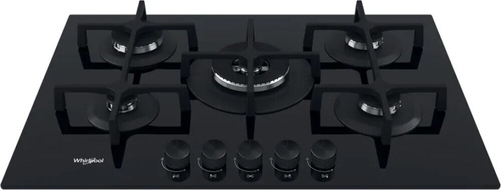 Whirlpool GOA 7523/NB1 Piano cottura a gas cm. 73 - vetro nero