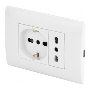 Placca elettrica Poly Pool PP6094X Bianco
