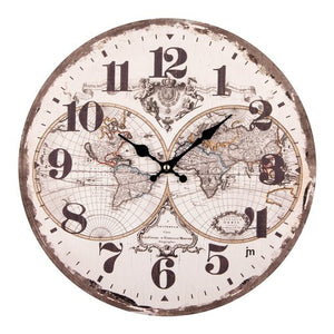 Orologio da parete Lowell 21564 JUSTAMINUTE Emisfero Multicolor