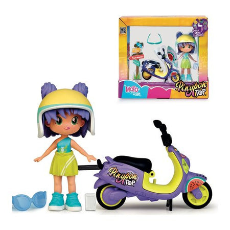 Set bambola Famosa PNN03000 PINYPON Top Moto Girl Assortito