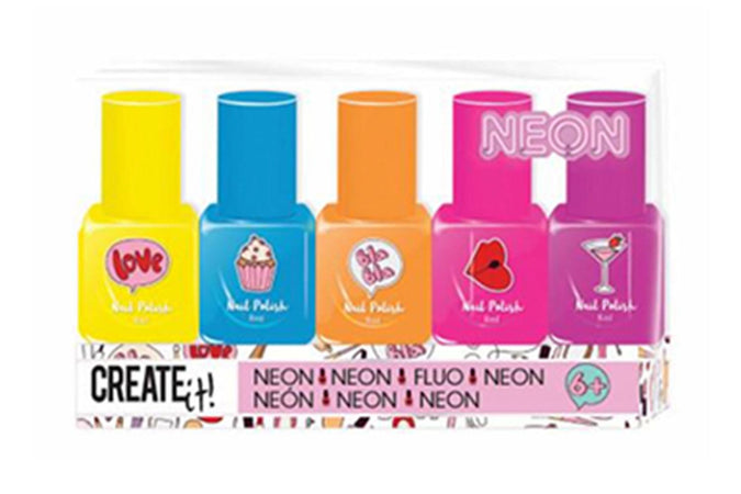 Create It Smalti Set 5 pz Neon