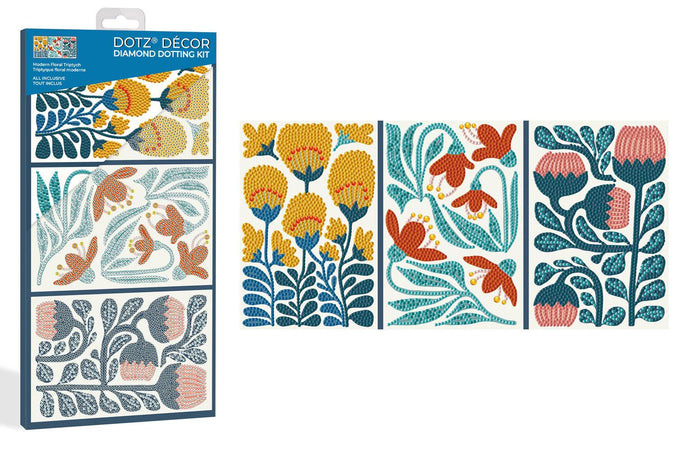 Diamond Dotz Decor Trittico Floreale 40x20