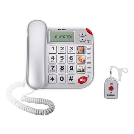 Telefono fisso Brondi SUPER BRAVO Plus Argento