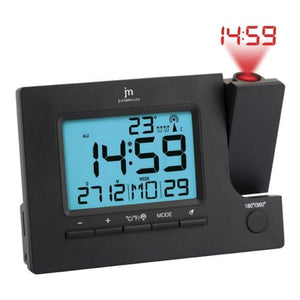 Sveglia Lowell JD9715 JUSTAMINUTE Multifunzione Black