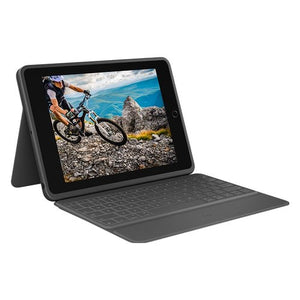Custodia con tastiera Logitech 920 009316 IPAD RUGGED FOLIO 9a Gen Bla