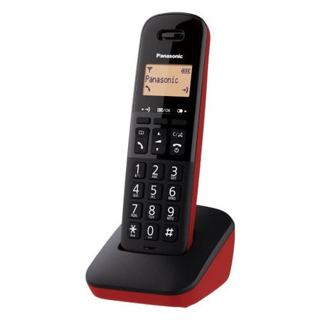 Cordless Panasonic KX TGB610JTR Dect Black e Red