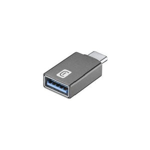 Adattatore computer Cellular Line USBA2CCARADAPTERK Car Adapter Grey