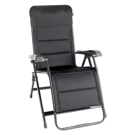 Sedia sdraio con poggiapiedi Brunner 0404071N C09 SWAN 3D Nero