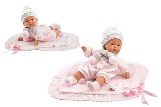 Reborn Morbido Joelle 38cm Copertina Rosa