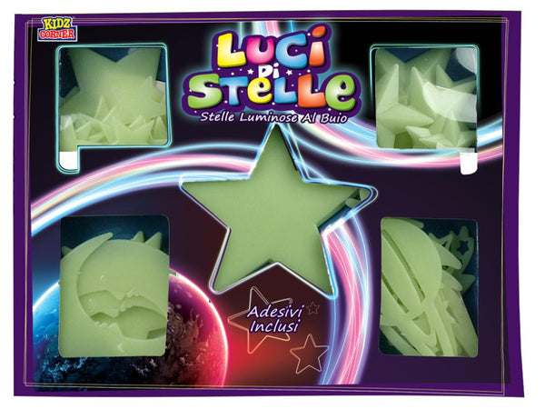 Set stelle fluorescenti adesive