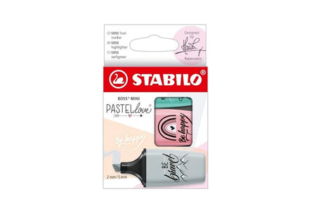 Stabilo boss mini evidenziatore pastellove 3pz