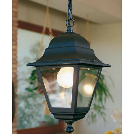 Lanterna con catena "Nano" lampada da esterno in alluminio anticato 60 w